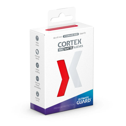 Ultimate Guard - Cortex Sleeves - Standard Size - 100ct - Red/Matte
