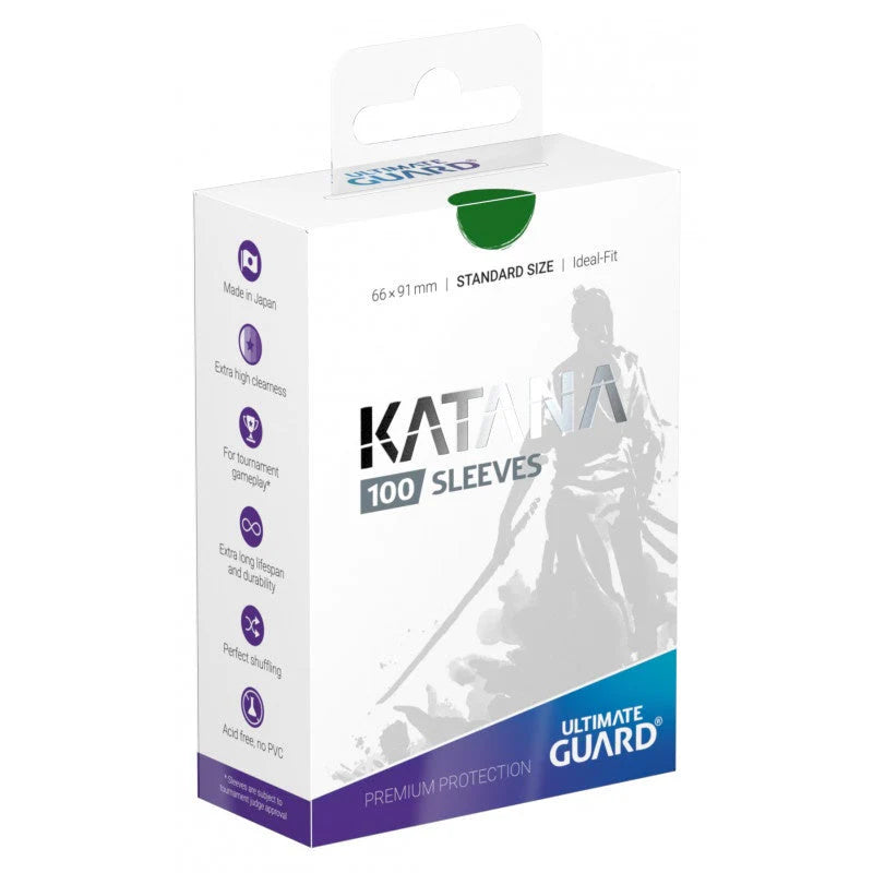 Katana Sleeves - STD - 100ct - Green
