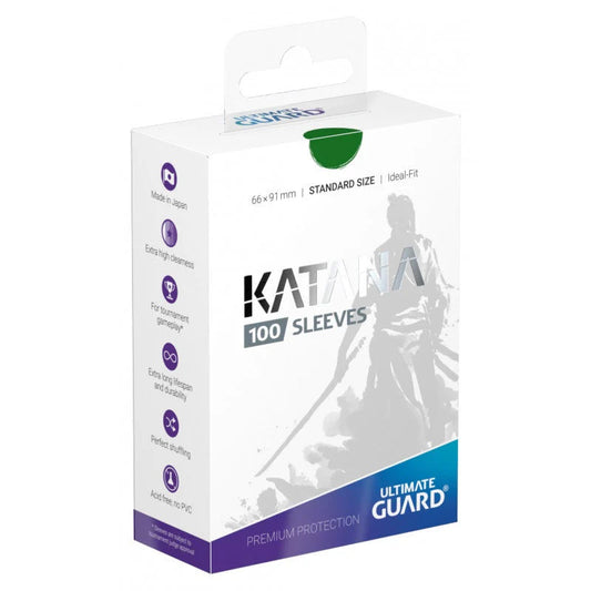 Katana Sleeves - STD - 100ct - Green