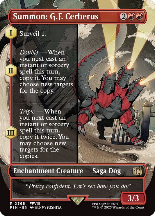 Summon: G.F. Cerberus (Borderless) (FIN-368) - FINAL FANTASY