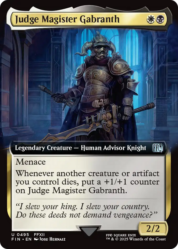Judge Magister Gabranth (Extended Art) (FIN-495) - FINAL FANTASY