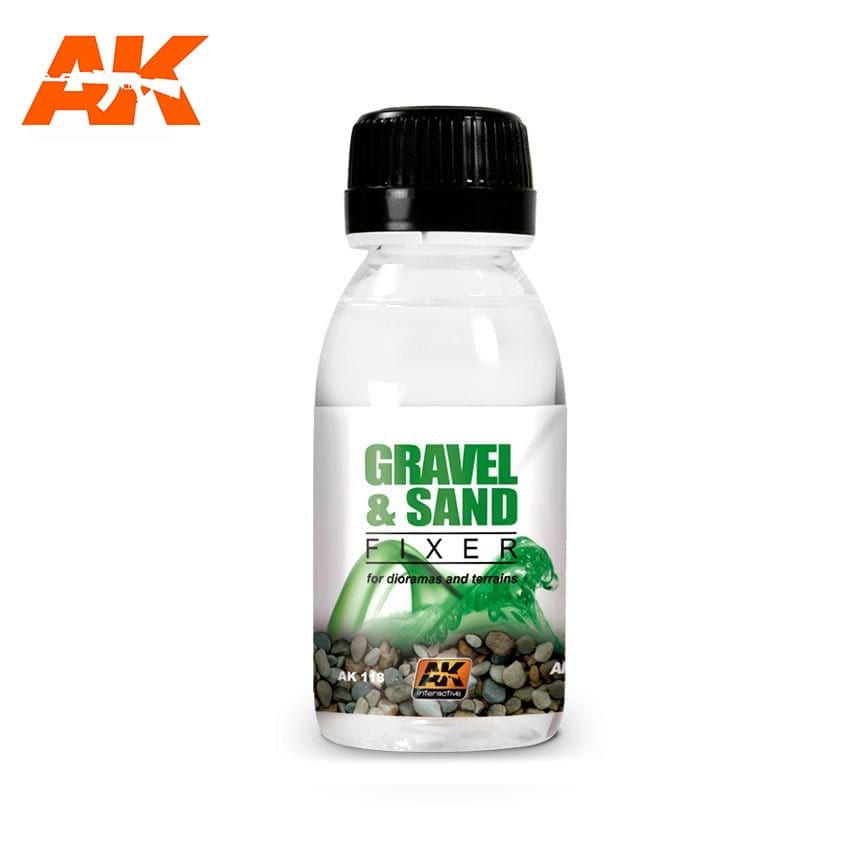 AK Interactive | Gravel and Sand Fixer 100ml