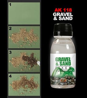 AK Interactive | Gravel and Sand Fixer 100ml