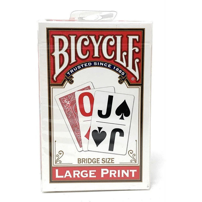 Bicycle Playing Cards - Large Print Cards (Red)