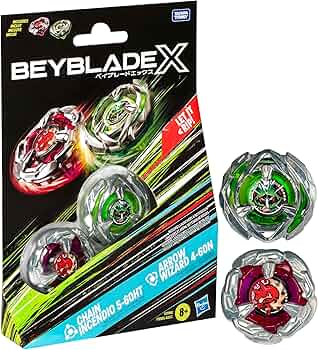 Beyblade X: Chain Incendio 5-60HT & Arrow Wizard 4-60N