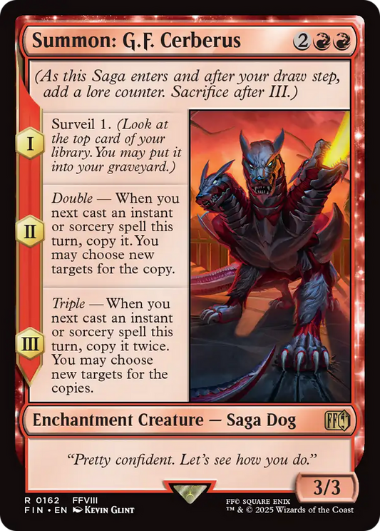 Summon: G.F. Cerberus (FIN-162) - FINAL FANTASY Foil