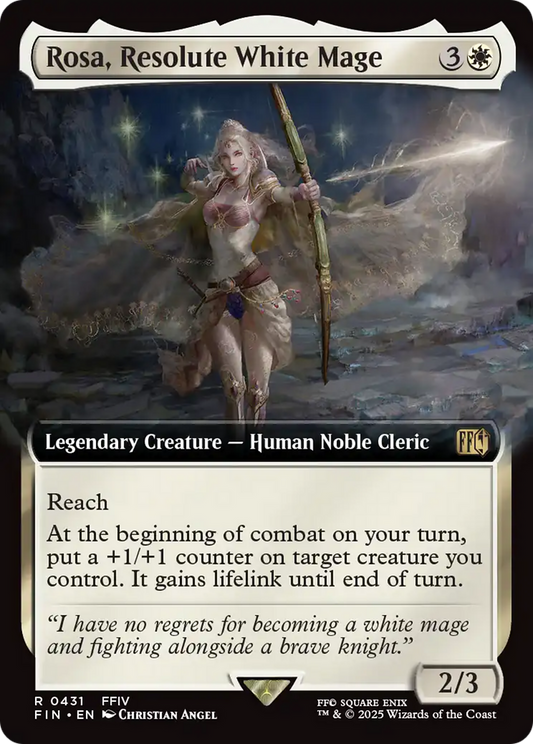 Rosa, Resolute White Mage (Extended Art) (FIN-431) - FINAL FANTASY
