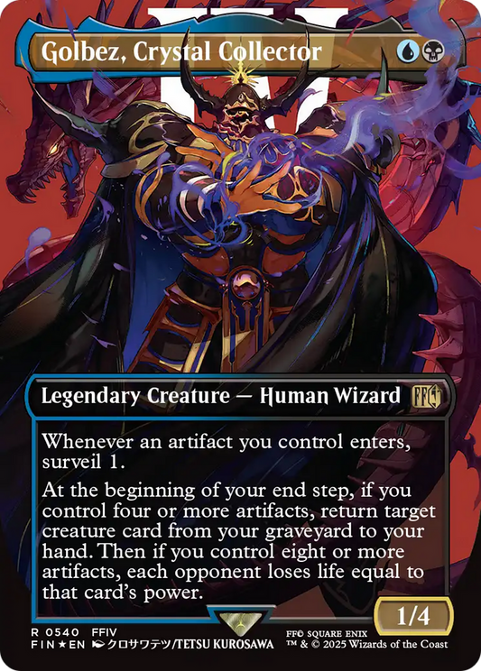 Golbez, Crystal Collector (Borderless) (Surge Foil) (FIN-540) - FINAL FANTASY