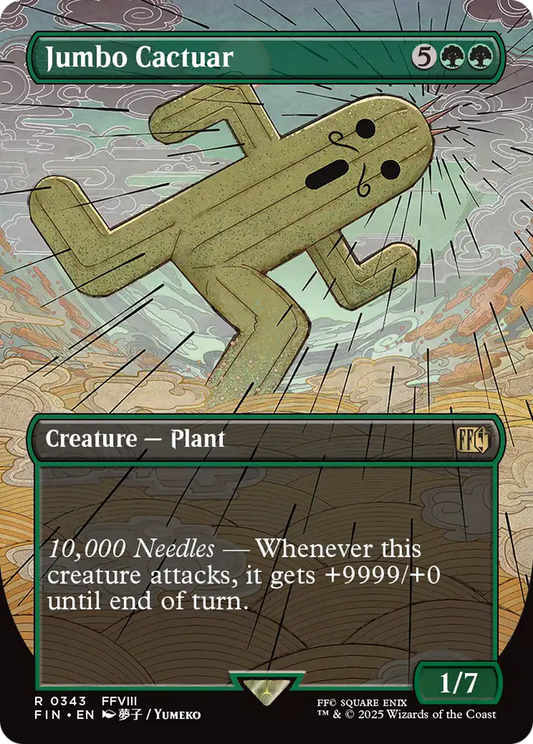 Jumbo Cactuar (FIN-343) - FINAL FANTASY (Borderless) Foil