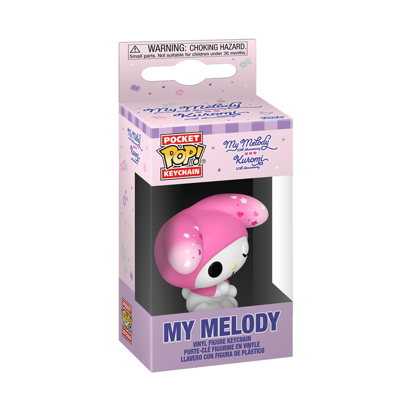 Funko Pocket Pop My Melody 50th Anniversary keychain in retail box 86876