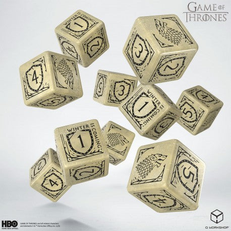 Game of Thrones: Stark 10 X D6 Dice Set
