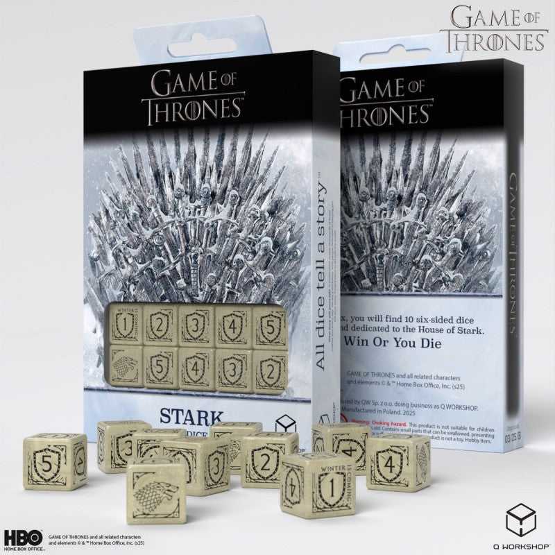 Game of Thrones: Stark 10 X D6 Dice Set