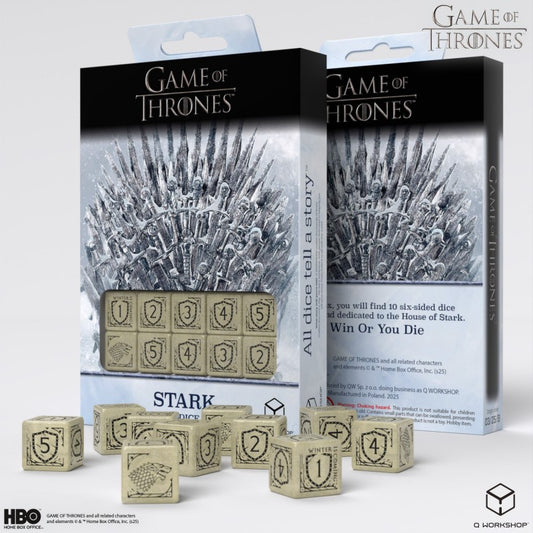 Game of Thrones: Stark 10 X D6 Dice Set