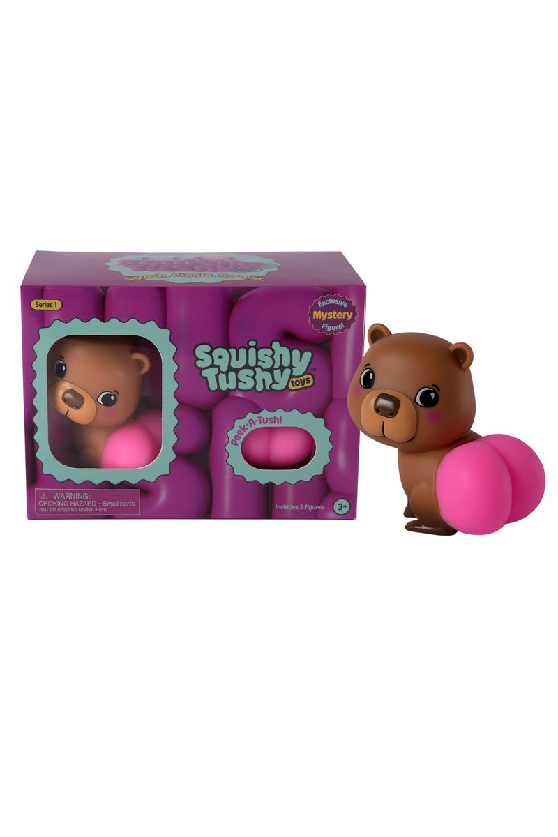 Squishy Tushy Double Pack – example styles shown; two assorted figures per pack