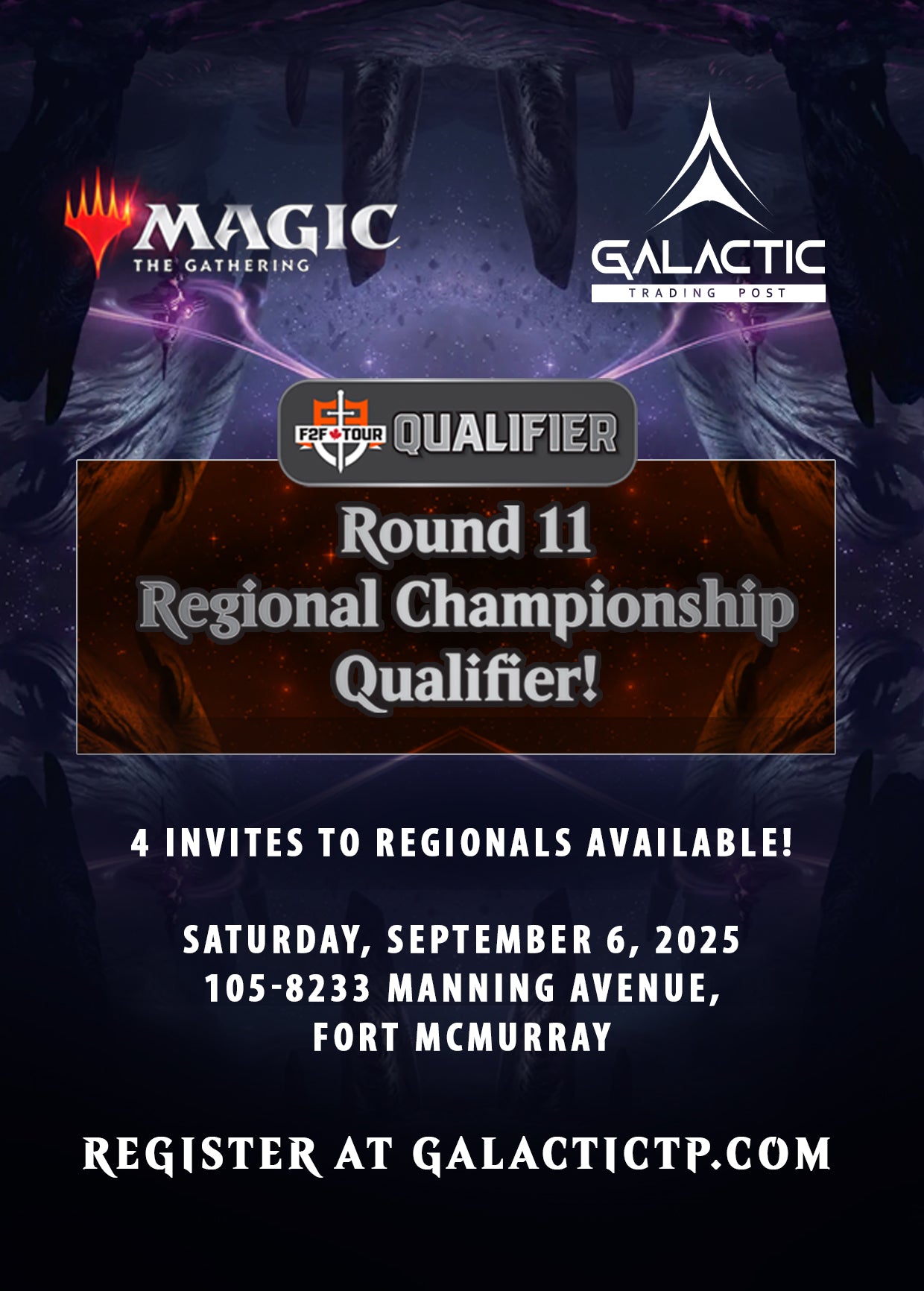 Magic the Gathering F2F Tour: Round 11 Regional Qualifier [Event] - September 6, 2025