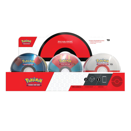 Pokémon TCG: Q3 2023 Poké Ball Tin Display (6 tins)