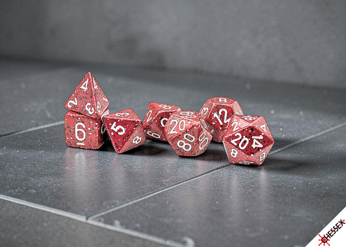 Chessex Speckled 7-Die Set Polyhedral Lava Stone