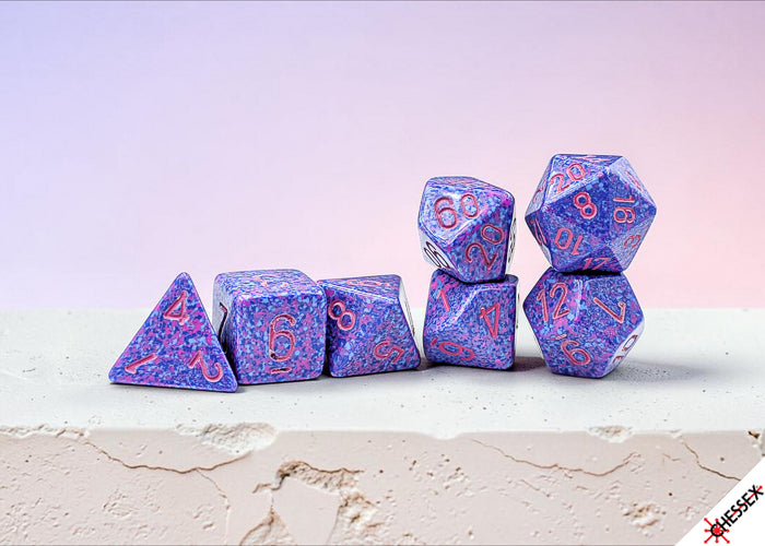Chessex Speckled 7-Die Set Polyhedral Purple Passion