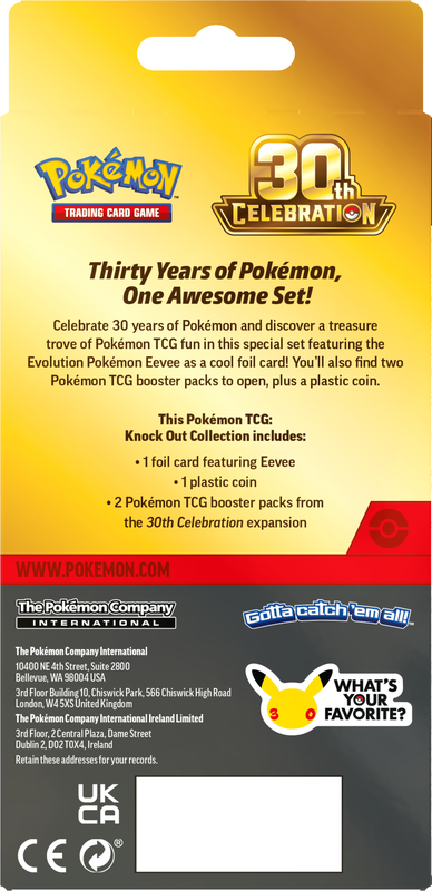 Pokémon TCG: 30th Celebration Knockout Collection {Pre-Order}