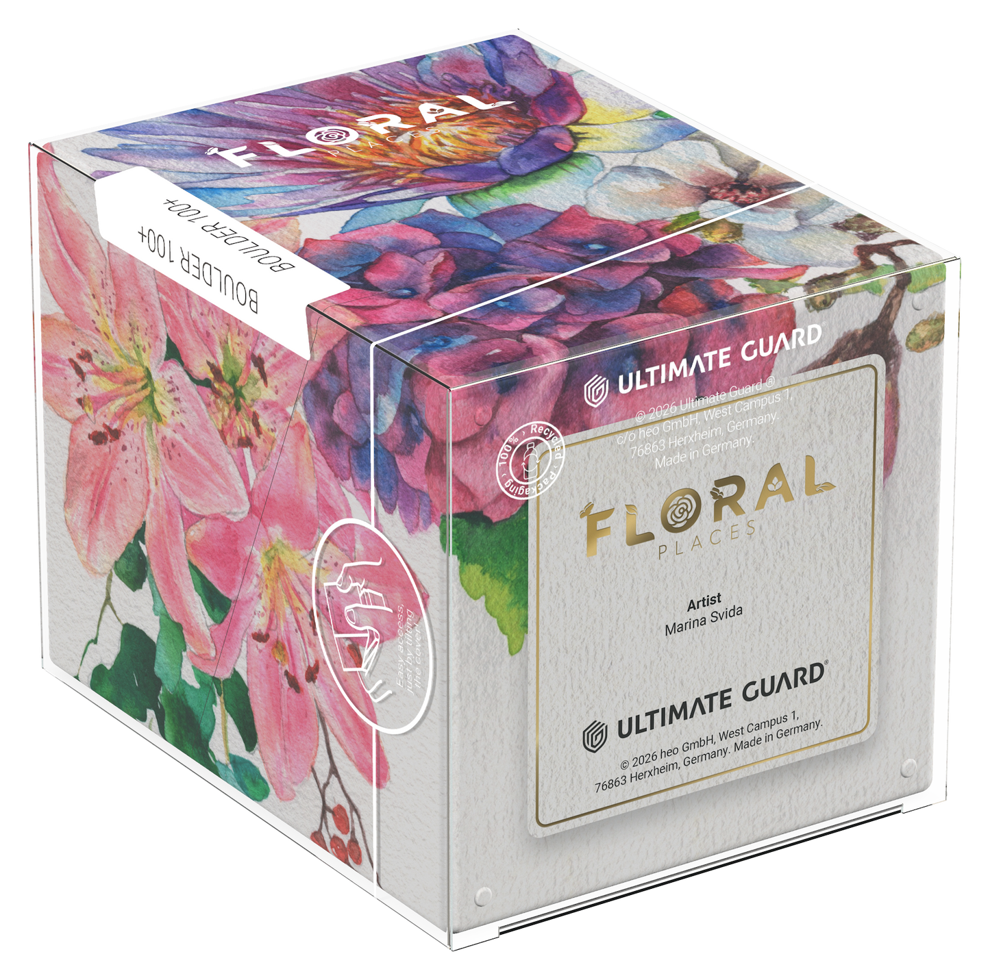 Ultimate Guard Deck Case Boulder 100+ Lotus Bloom
