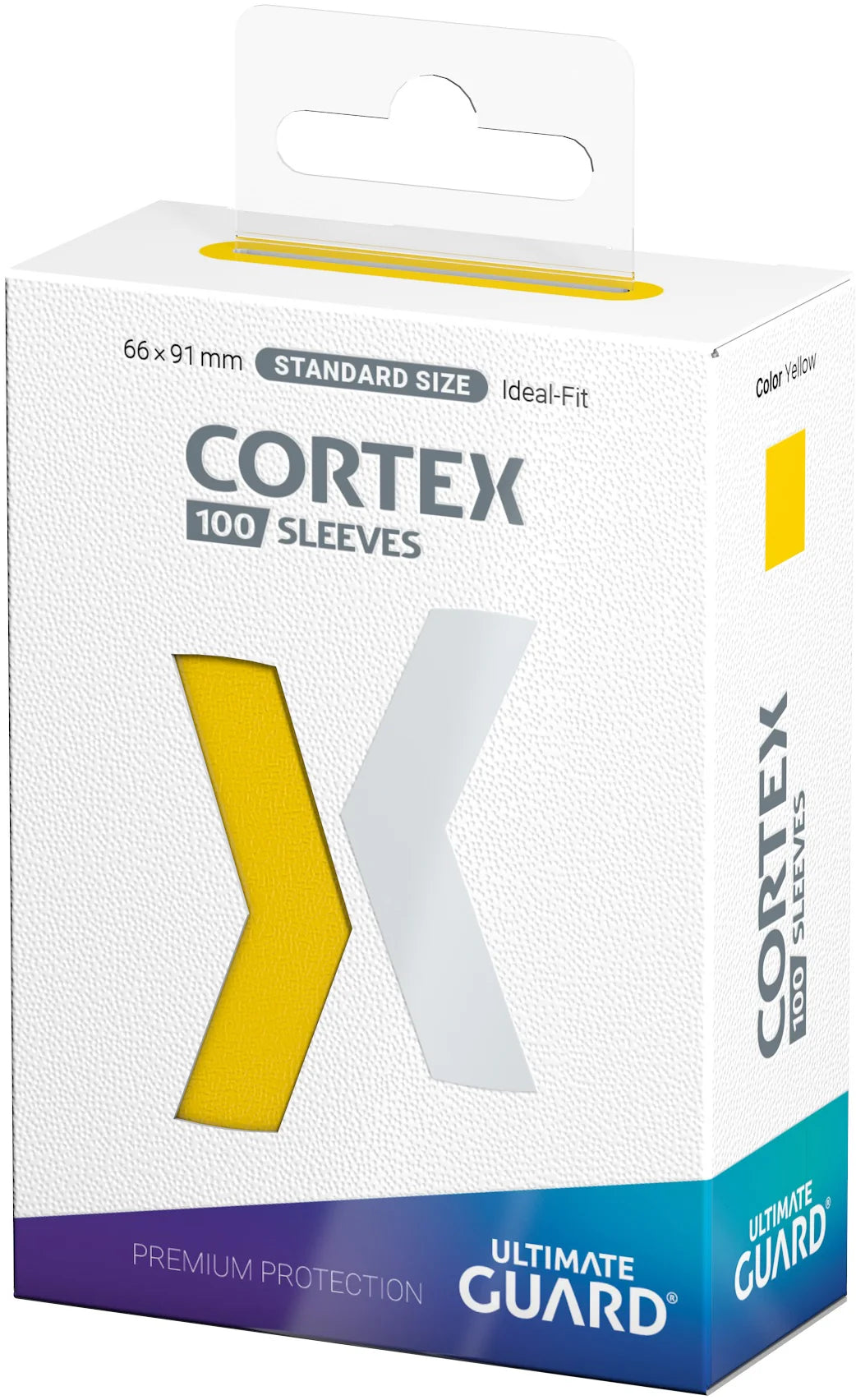 Cortex Sleeves - Standard Size - Glossy 100ct - Yellow