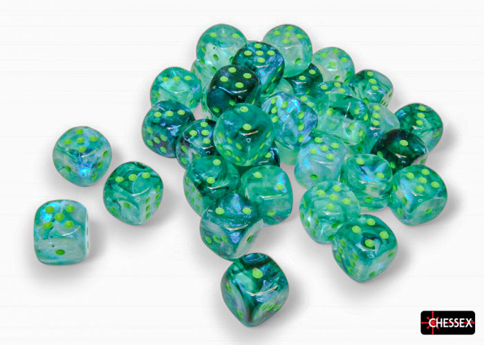 Chessex Borealis 36D6 Kelp/Light Green 12mm