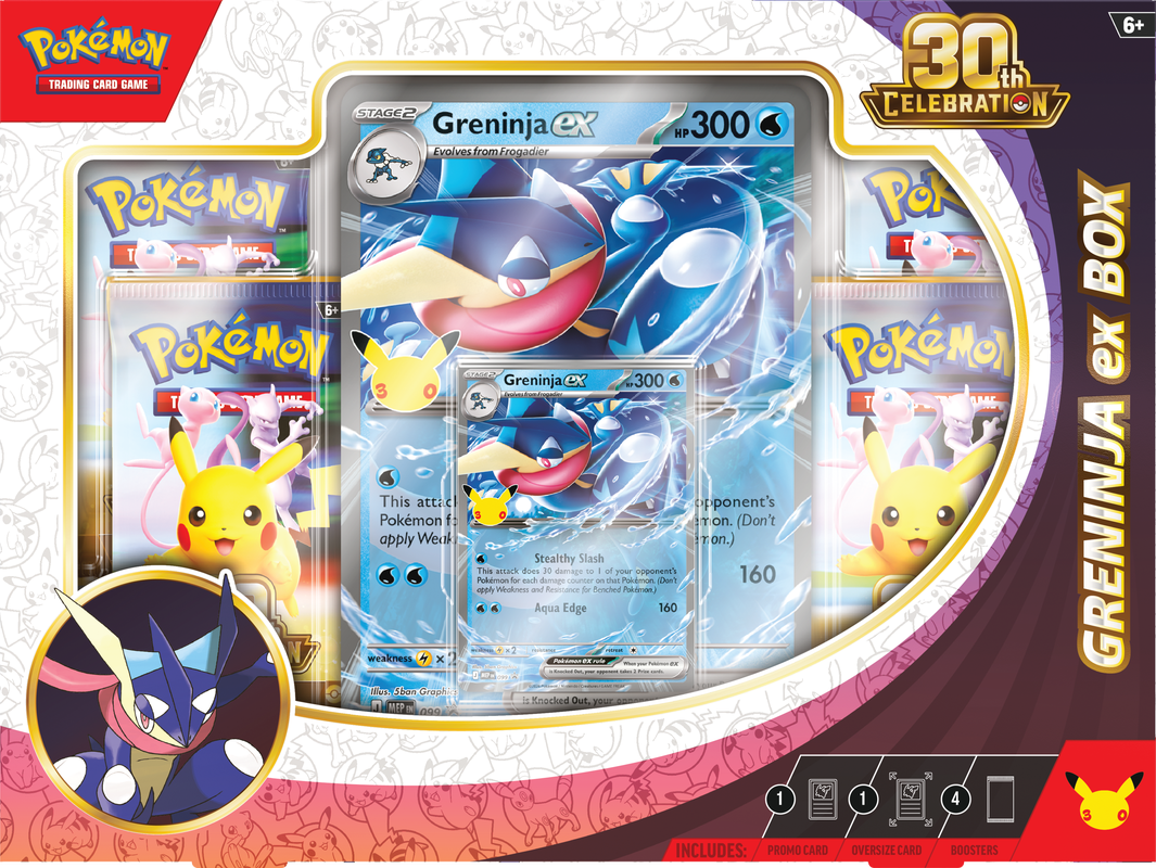 Pokémon TCG: 30th Celebration Sylveon Ex/Greninja Ex Box {Pre-Order}