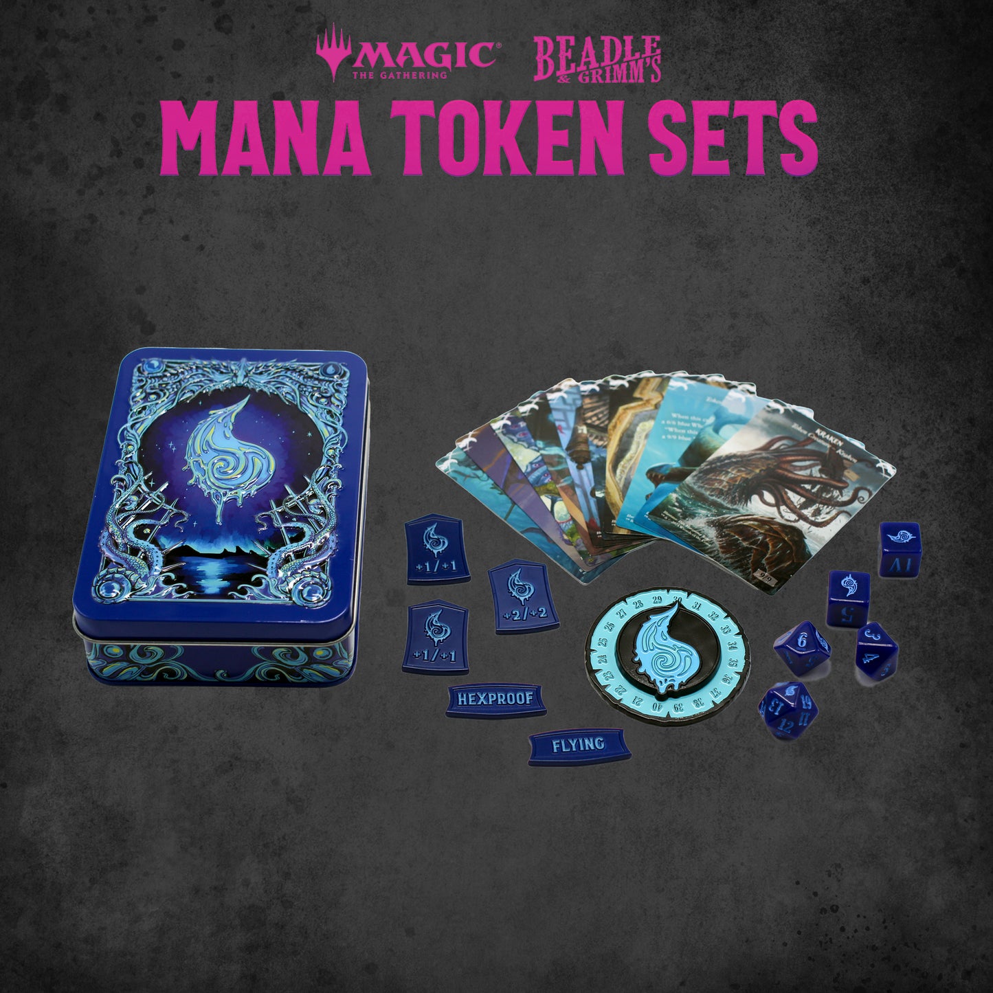 Beadle & Grimm's Magic the Gathering Mana Token Set - Blue