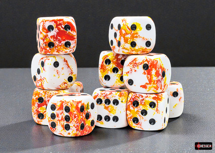 Chessex Brush 12D6 Sunrise/Black 16mm