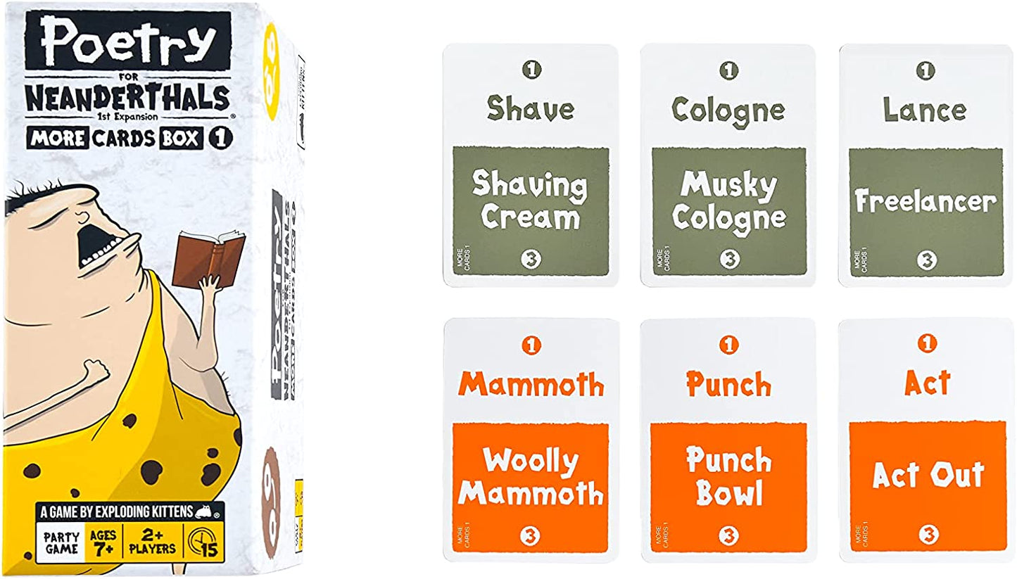 Poetry for Neanderthals Board Game: More Cards Box 1