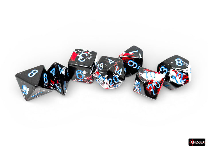 Brush 7-Die Set Polyhedral Dark Side/Blue