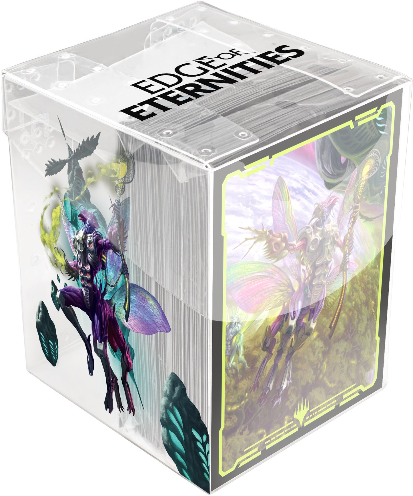 100+ Deck Protector + Sleeves In Clear Box Edge Of Eternities Char B