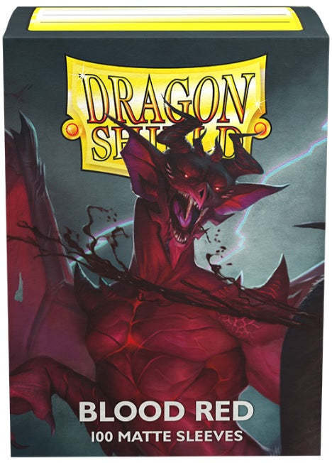 Dragon Shield - Blood Red - Dual Matte Sleeves (100 Count - Standard Size)