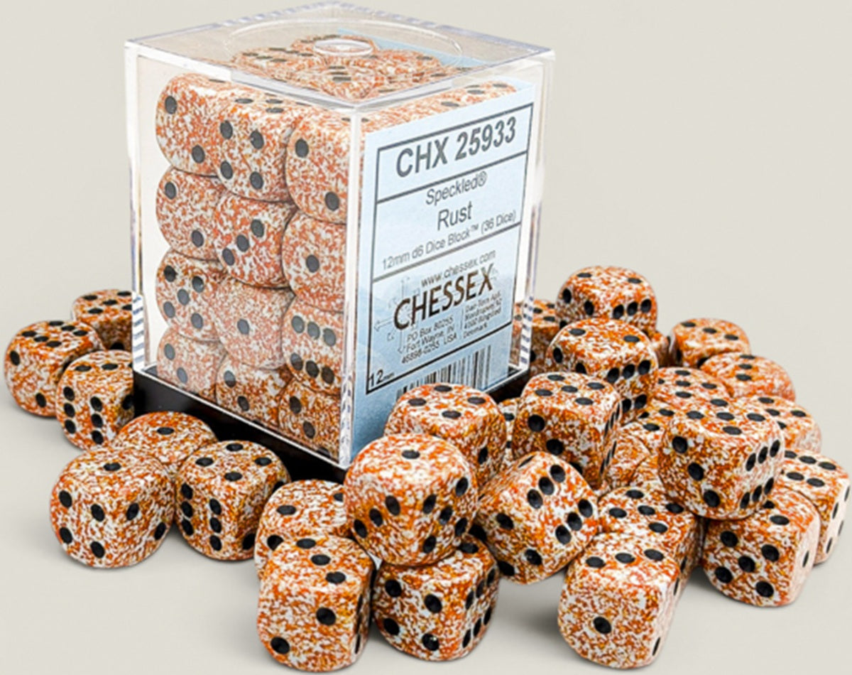 Chessex Speckled 36D6 Rust 12MM