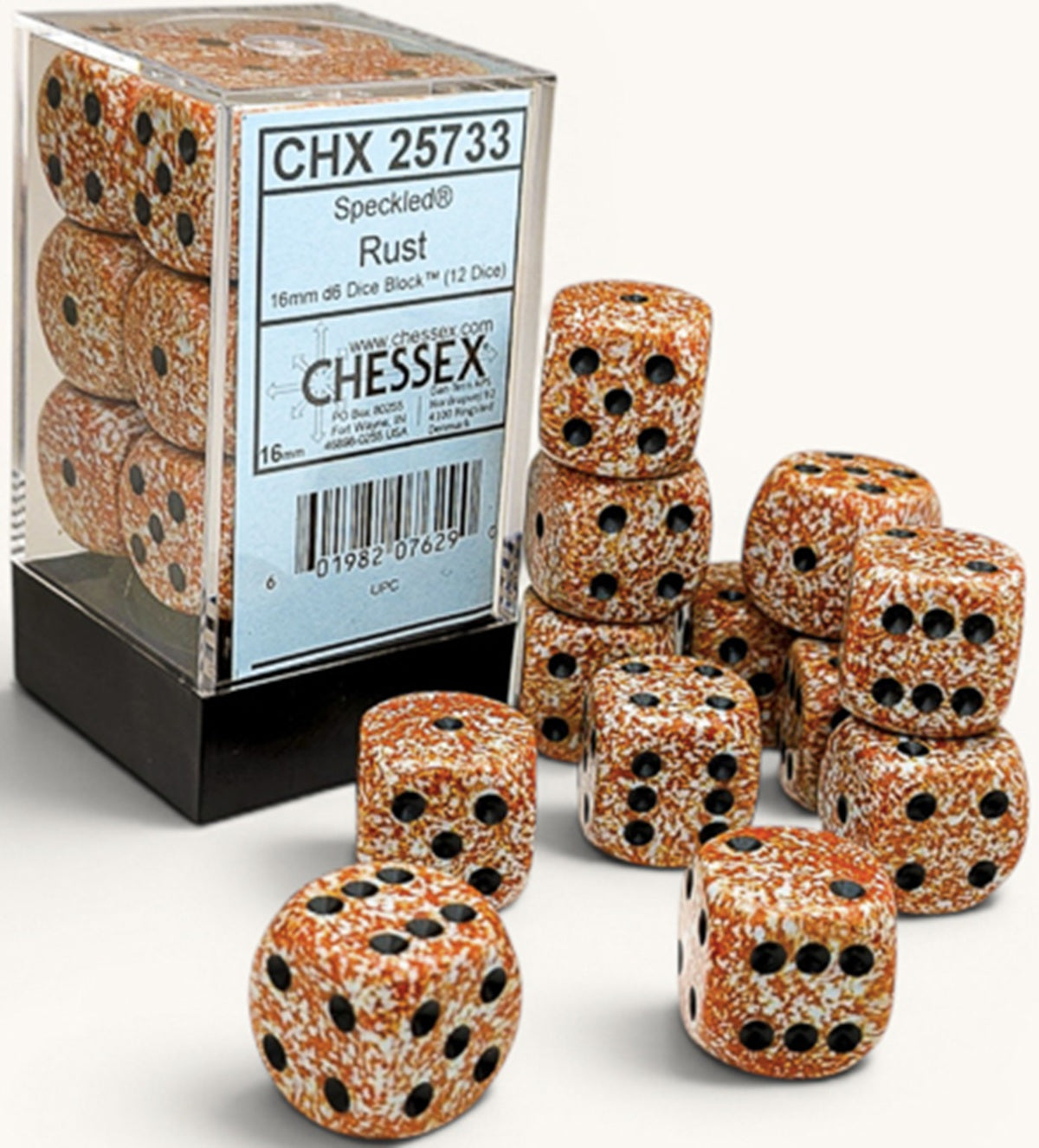 Chessex Speckled 12D6 Rust 16MM