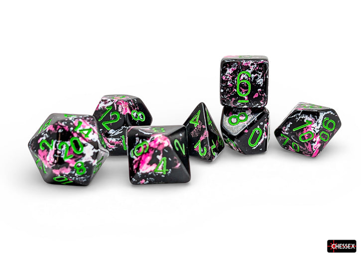 Brush 7-Die Set Polyhedral Paintball/Green