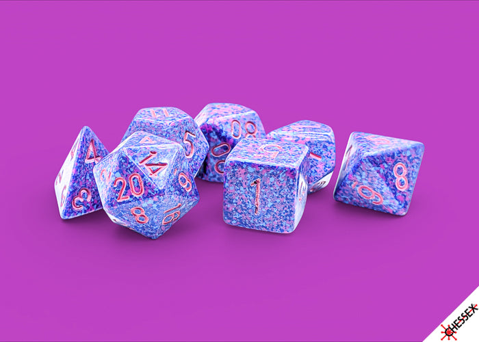 Chessex Speckled 7-Die Set Polyhedral Purple Passion
