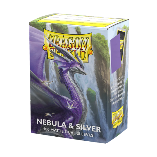 Dragon Shield - Nebula & Silver - Dual Matte Sleeves 100ct