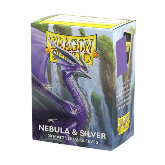 Dragon Shield - Nebula & Silver - Dual Matte Sleeves 100ct
