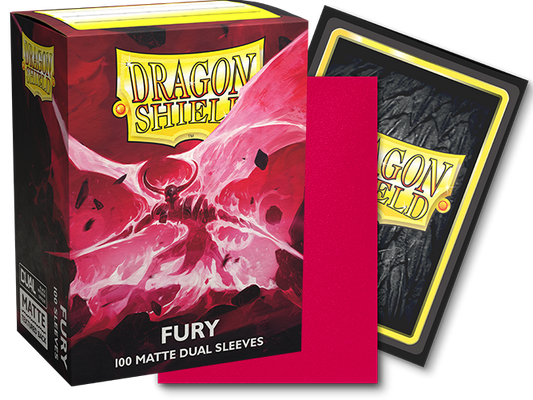 Dragon Shield - Fury - Dual Matte Sleeves (100 Count - Standard Size)