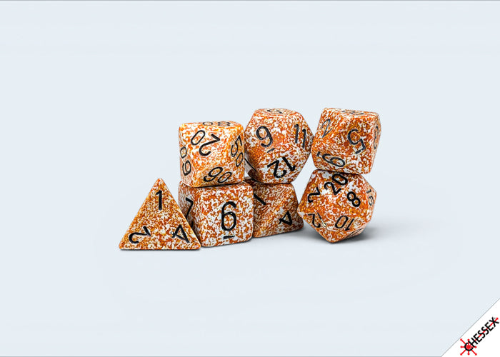 Chessex Speckled 7-Die Set Polyhedral Rust