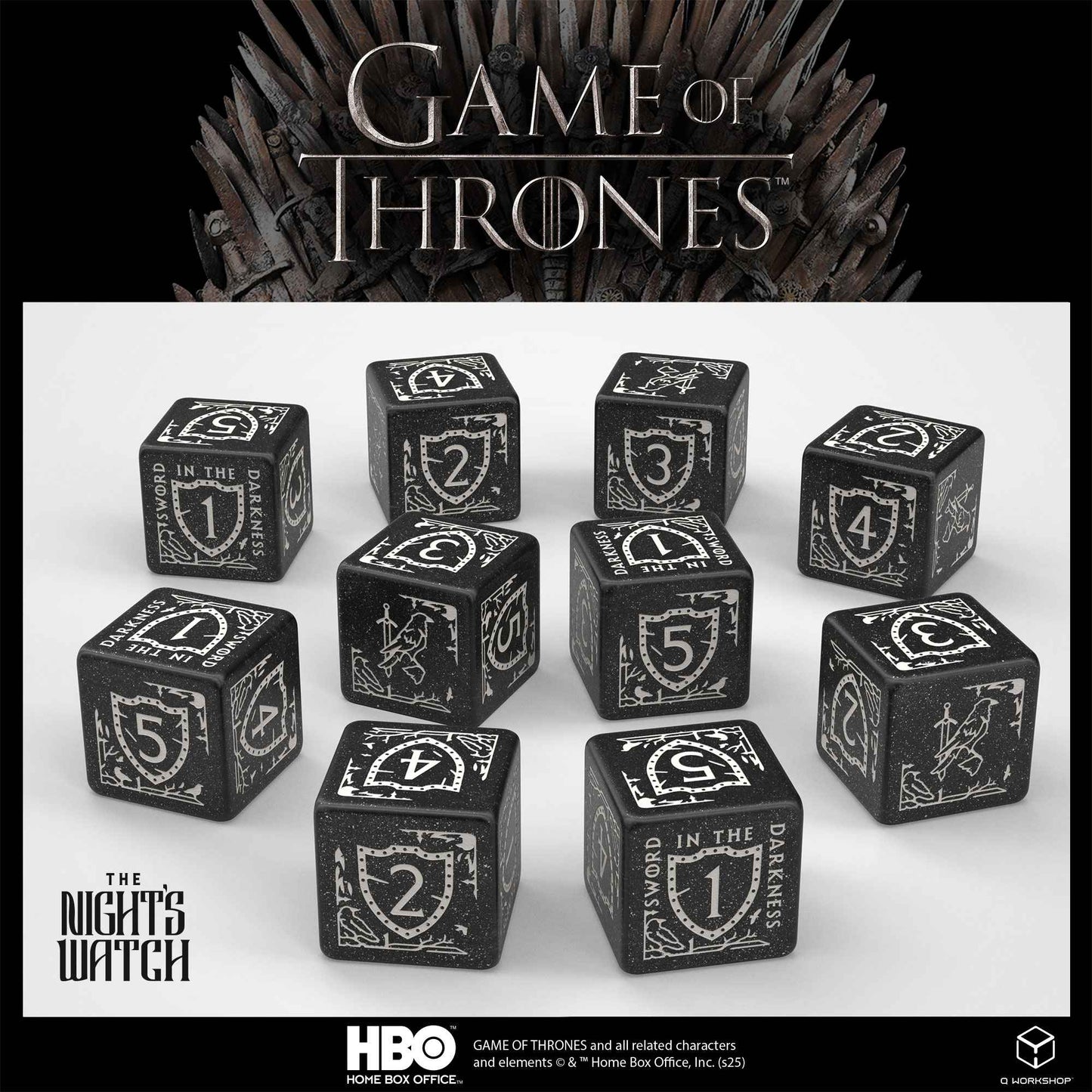 Game of Thrones: Nights Watch 10 X D6 Dice Set
