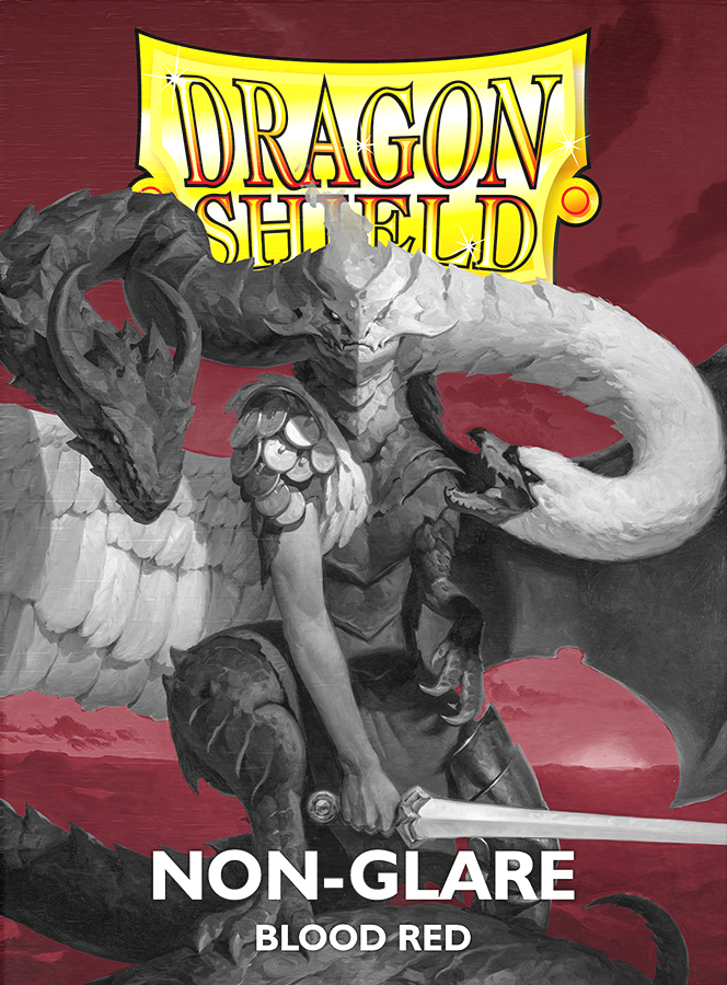 Dragon Shield Sleeves - Matte Blood Red Non-Glare 100CT