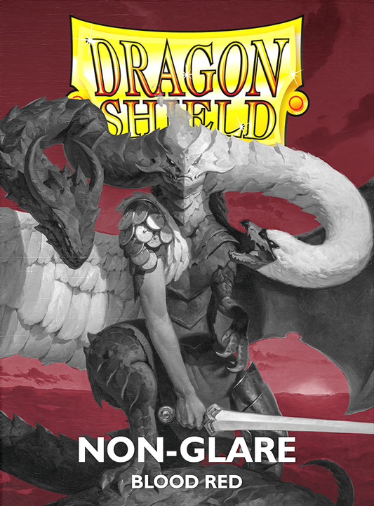 Dragon Shield Sleeves - Matte Blood Red Non-Glare 100CT