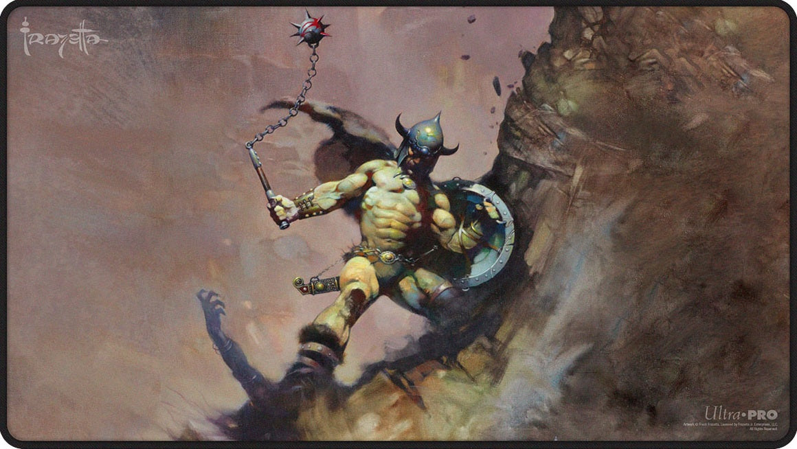 Ultra Pro - Playmat Warrior with Ball & Chain By Frank Frazetta