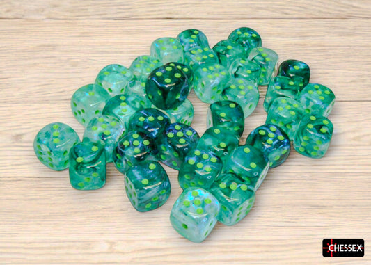 Chessex Borealis 36D6 Kelp/Light Green 12mm