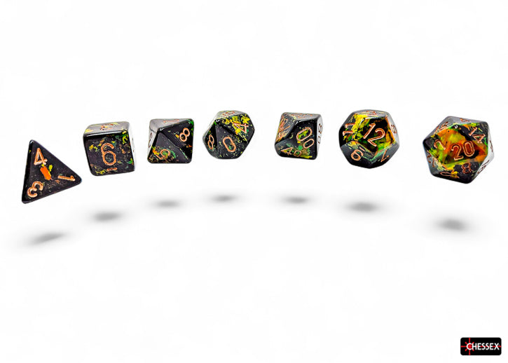 Brush 7-Die Set Polyhedral Deep Forest/Gold