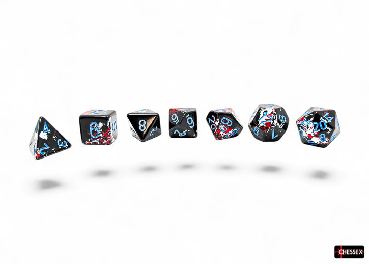 Brush 7-Die Set Polyhedral Dark Side/Blue