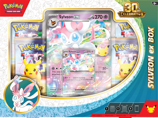 Pokémon TCG: 30th Celebration Sylveon Ex/Greninja Ex Box {Pre-Order}