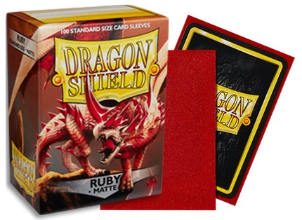 Dragon Shield - Ruby - Matte Sleeves (100 Count - Standard Size)